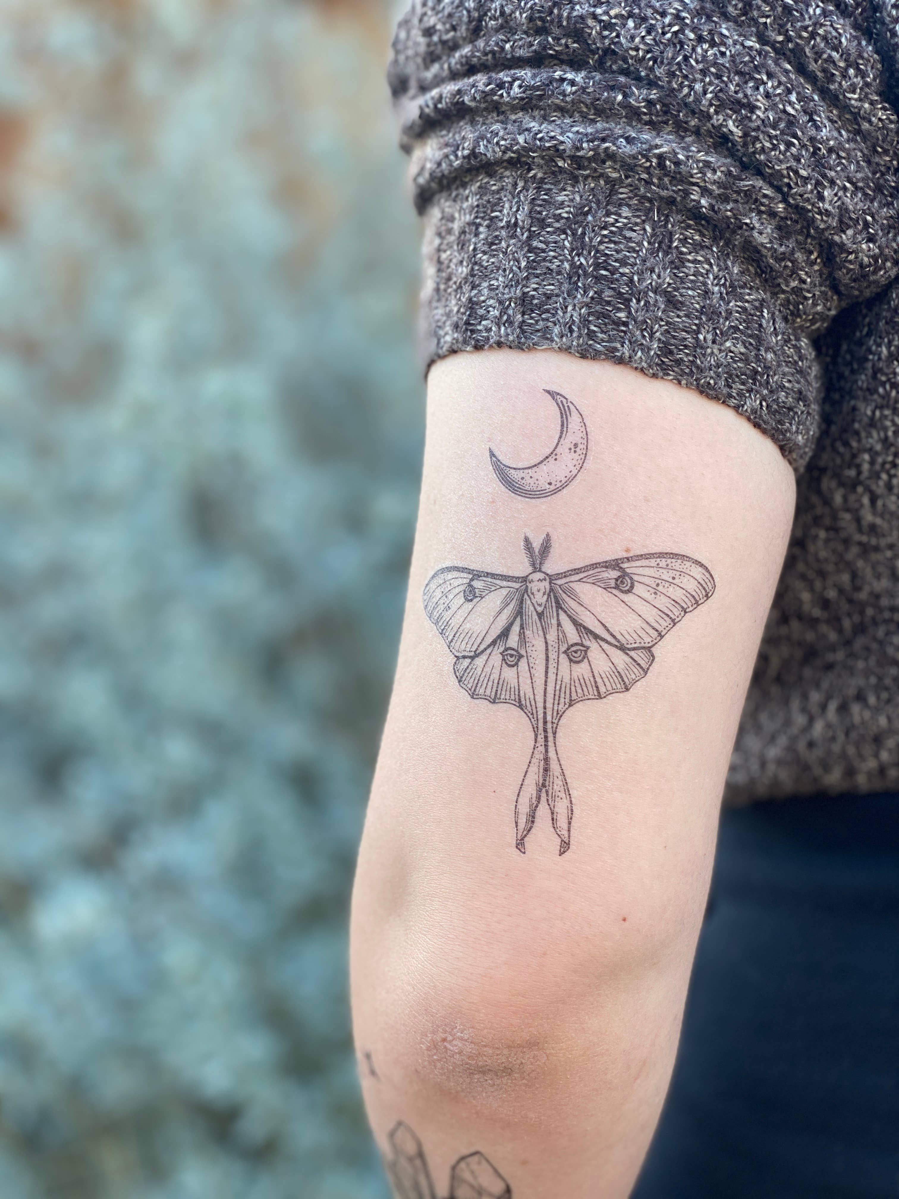 Inked on Twitter Beautiful luna moth hand tattoo by Brit Taylor   httpstcoD1AIs5cv3t  Twitter